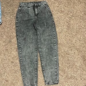 Black high waisted jeans